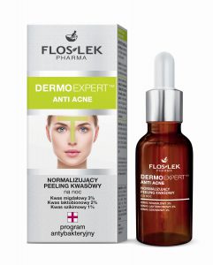 Floslek dermo expert normalizujący peeling kwasowy na noc