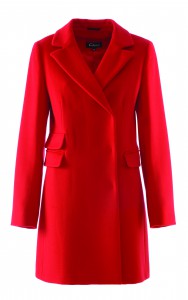 czerwony płaszcz