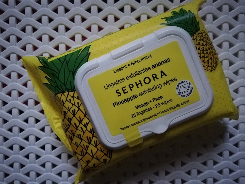 Sephora pineapple exfoliating wipes
