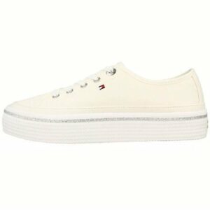 Sneakersy damskie Tommy Hilfiger Glitter Detail Flatform Sneaker