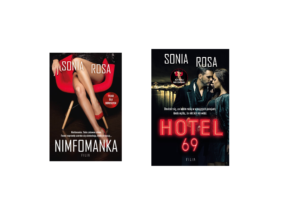 Wygraj powieści Soni Rosy pt. Hotel 69 i Nimfomanka